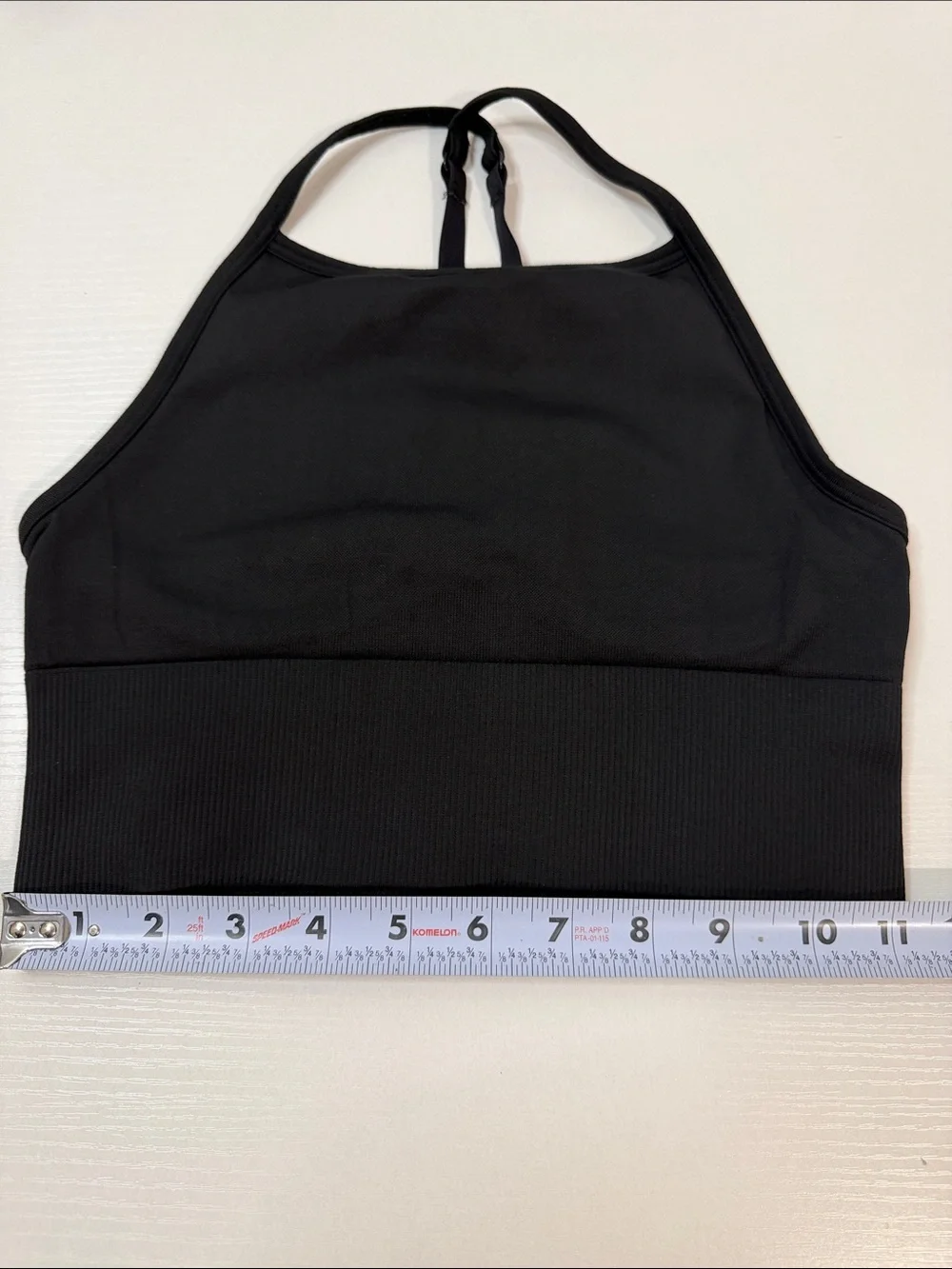 Lululemon Ebb To Street Bra Long Line - Black - Yoga High Neck A/B Cup